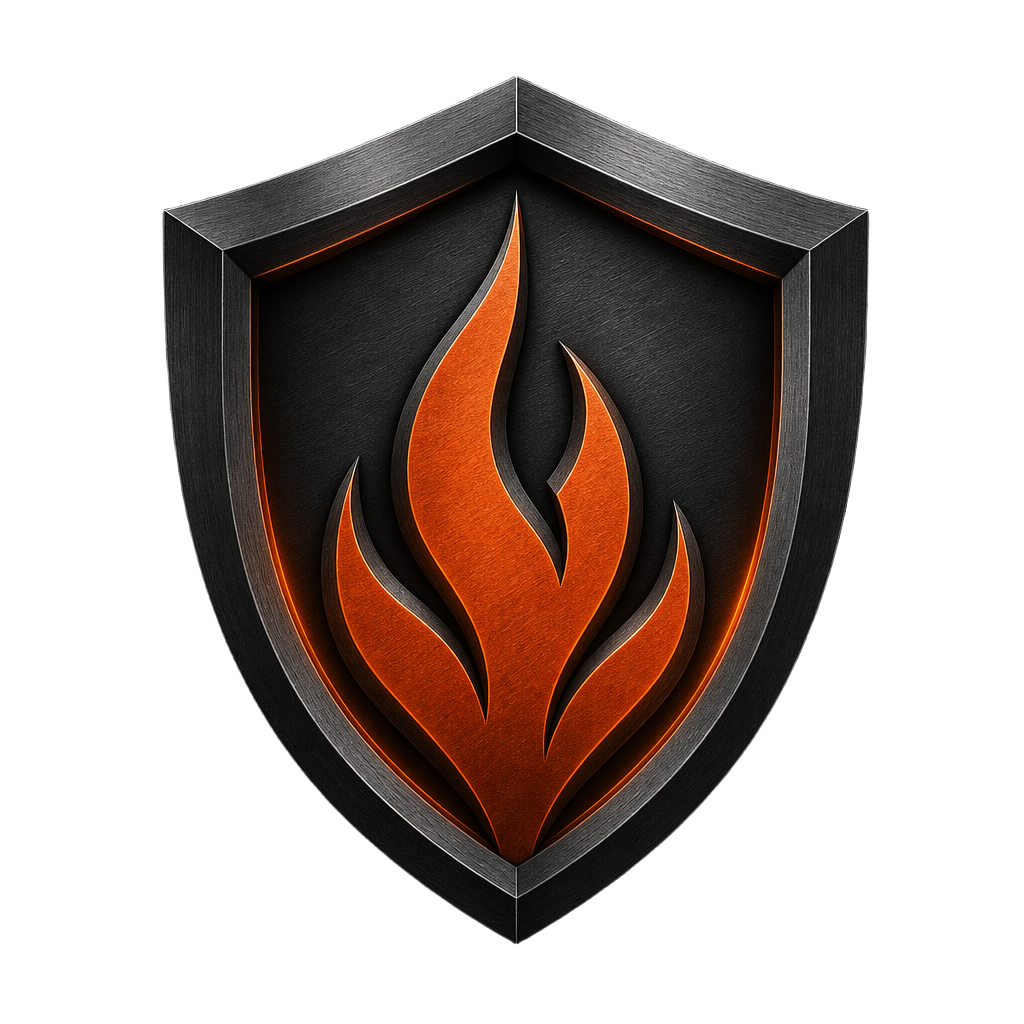 DAL shield flame mark
